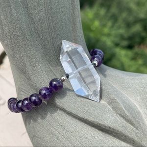 Amethyst Power  bracelet for healing meditation